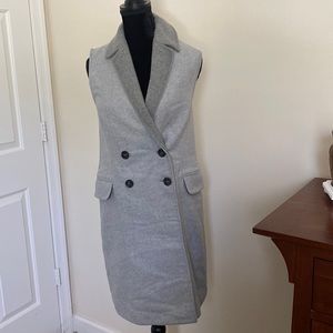 New look gray vest/coat size 8